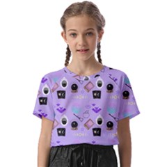 Pale Purple Goth Kids  Basic Tee