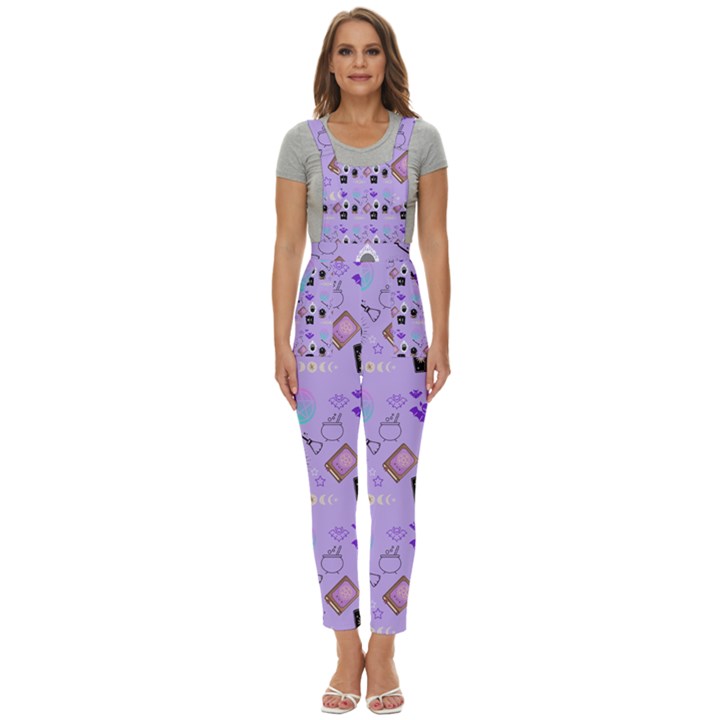 Pale Purple Goth Women s Pinafore Overalls Jumpsuit