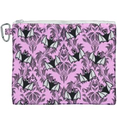 Pink Bats Canvas Cosmetic Bag (xxxl) by InPlainSightStyle