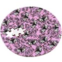 Pink Bats Wooden Puzzle Round View3