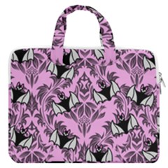 Pink Bats Macbook Pro13  Double Pocket Laptop Bag by InPlainSightStyle