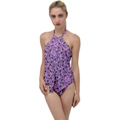 Pink Bat Go With The Flow One Piece Swimsuit