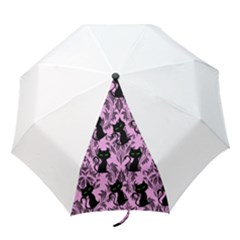 Pink Cats Folding Umbrellas