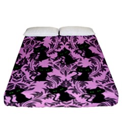 Pink Cats Fitted Sheet (california King Size)