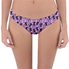 Pink Cat Reversible Hipster Bikini Bottoms