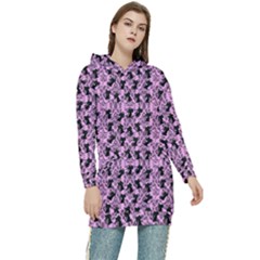 Pink Cat Women s Long Oversized Pullover Hoodie