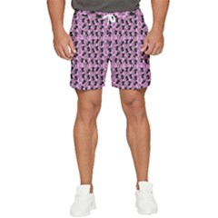 Pink Cat Men s Runner Shorts by InPlainSightStyle