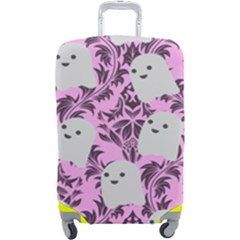 Pink Ghosts Luggage Cover (large) by InPlainSightStyle
