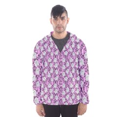 Pink Ghost Men s Hooded Windbreaker by InPlainSightStyle