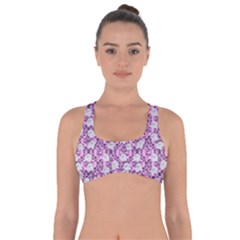 Pink Ghost Got No Strings Sports Bra