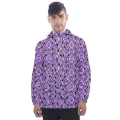 Purple Bats Men s Front Pocket Pullover Windbreaker by InPlainSightStyle