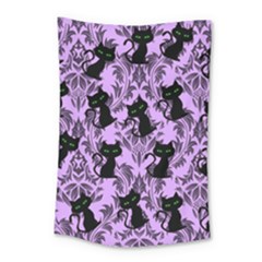 Purple Cats Small Tapestry by InPlainSightStyle