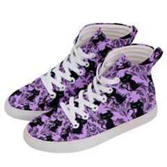 Purple Cats Women s Hi-top Skate Sneakers by InPlainSightStyle