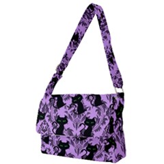 Purple Cats Full Print Messenger Bag (s) by InPlainSightStyle