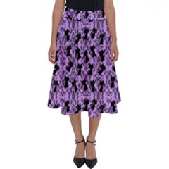 Purple Cat Perfect Length Midi Skirt by InPlainSightStyle
