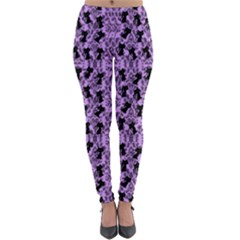 Purple Cat Lightweight Velour Leggings by InPlainSightStyle