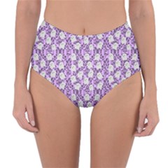 Purple Ghost Reversible High-waist Bikini Bottoms by InPlainSightStyle