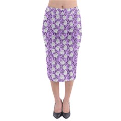 Purple Ghost Midi Pencil Skirt by InPlainSightStyle