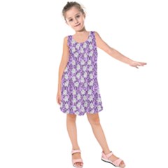 Purple Ghost Kids  Sleeveless Dress by InPlainSightStyle