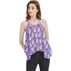 Purple Ghost Flowy Camisole Tank Top by InPlainSightStyle