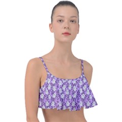 Purple Ghost Frill Bikini Top by InPlainSightStyle