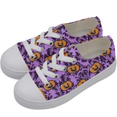 Purple Jack Kids  Low Top Canvas Sneakers by InPlainSightStyle