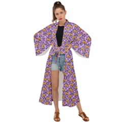 Purple Jack Maxi Kimono