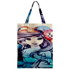 Beautifull Ariel Little Mermaid  Painting Zipper Classic Tote Bag by artworkshop