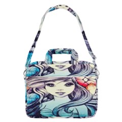 Beautifull Ariel Little Mermaid  Painting Macbook Pro Shoulder Laptop Bag (large)