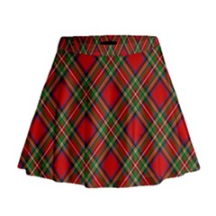 Royal Stewart Tartan Mini Flare Skirt by sifis