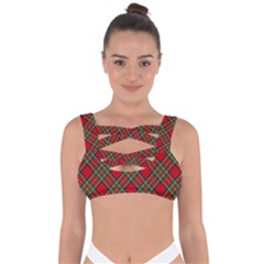 Royal Stewart Tartan Bandaged Up Bikini Top by sifis