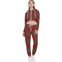 Royal Stewart Tartan Cropped Zip Up Lounge Set by sifis