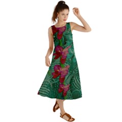 Rare Excotic Forest Of Wild Orchids Vines Blooming In The Calm Summer Maxi Dress by pepitasart