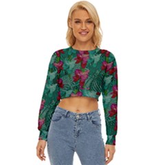 Rare Excotic Forest Of Wild Orchids Vines Blooming In The Calm Lightweight Long Sleeve Sweatshirt by pepitasart