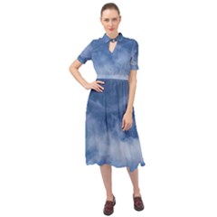 Sky Wishes 10000 Keyhole Neckline Chiffon Dress by HoneySuckleDesign