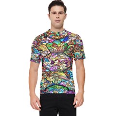 Character Disney Stained Men s Short Sleeve Rash Guard by artworkshop