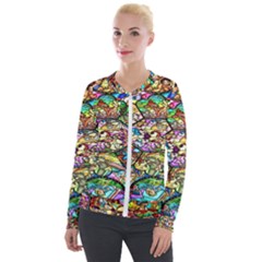 Character Disney Stained Velvet Zip Up Jacket