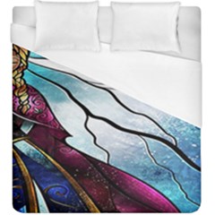 Anna Disney Frozen Stained Glass Duvet Cover (king Size) by artworkshop