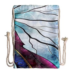 Anna Disney Frozen Stained Glass Drawstring Bag (large) by artworkshop