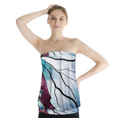 Anna Disney Frozen Stained Glass Strapless Top by artworkshop