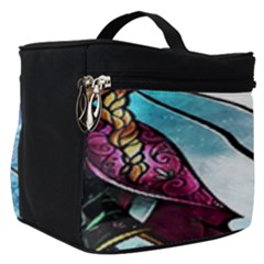 Anna Disney Frozen Stained Glass Make Up Travel Bag (small) by artworkshop