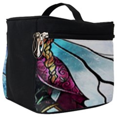 Anna Disney Frozen Stained Glass Make Up Travel Bag (big) by artworkshop