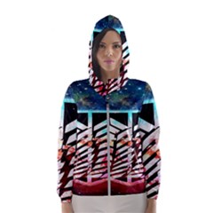 Attack On Titan Shingeki Galaxy Women s Hooded Windbreaker by artworkshop