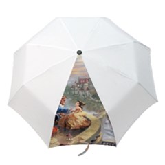 Beauty And The Beast Castle Folding Umbrellas by artworkshop