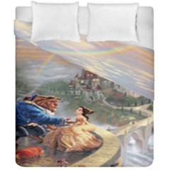 Beauty And The Beast Castle Duvet Cover Double Side (california King Size) by artworkshop