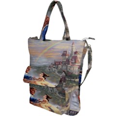 Beauty And The Beast Castle Shoulder Tote Bag by artworkshop