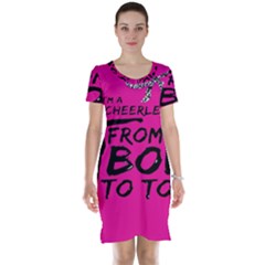 Bow To Toe Cheer Short Sleeve Nightdress