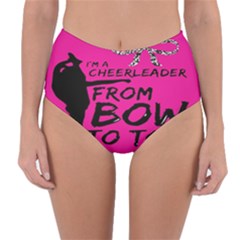 Bow To Toe Cheer Reversible High-waist Bikini Bottoms by artworkshop