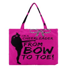 Bow To Toe Cheer Medium Tote Bag by artworkshop