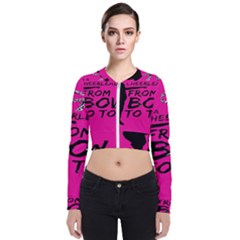 Bow To Toe Cheer Long Sleeve Zip Up Bomber Jacket by artworkshop